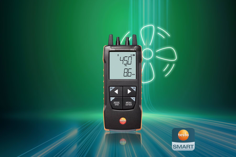 testo 512-1 digital differential pressure measuring instrument