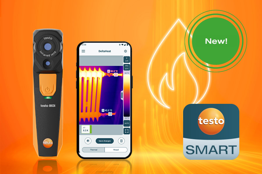 Thermal imager testo 860i for smartphones