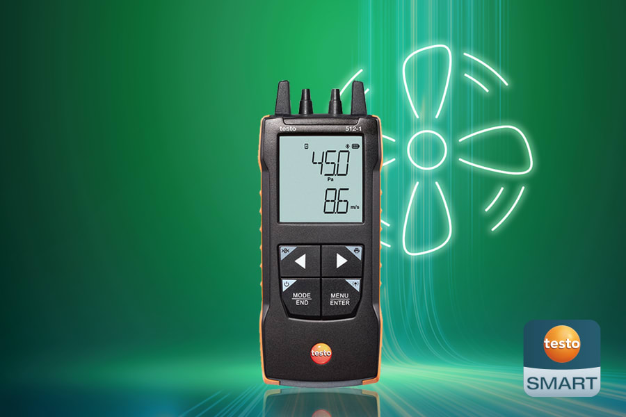 testo 512-1 digital differential pressure measuring instrument