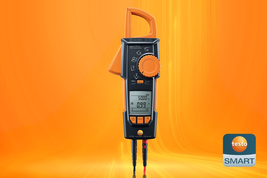 testo 770-3 clamp meter with Bluetooth