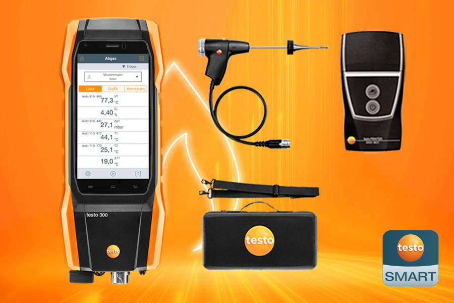 testo 300 NEXT LEVEL Kit 1 com impressora