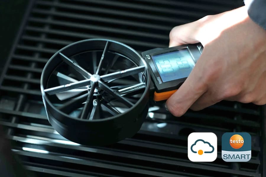 Digitales Flügelrad-Anemometer testo 417