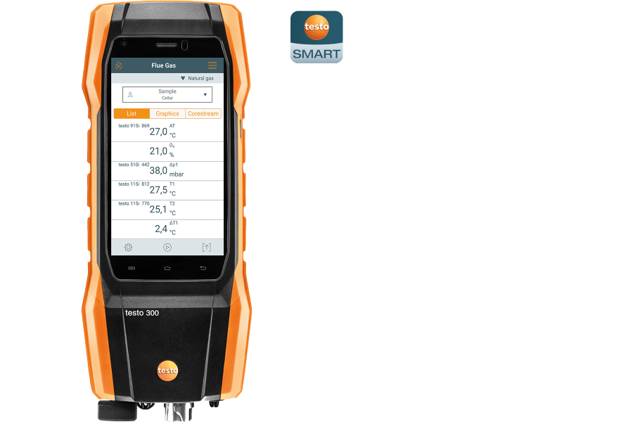 Instrument za merjenje izpušnih plinov testo 300 NEXT LEVEL