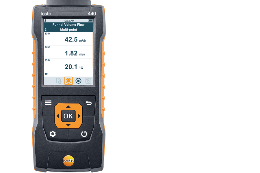 testo 440 climate measuring instrument