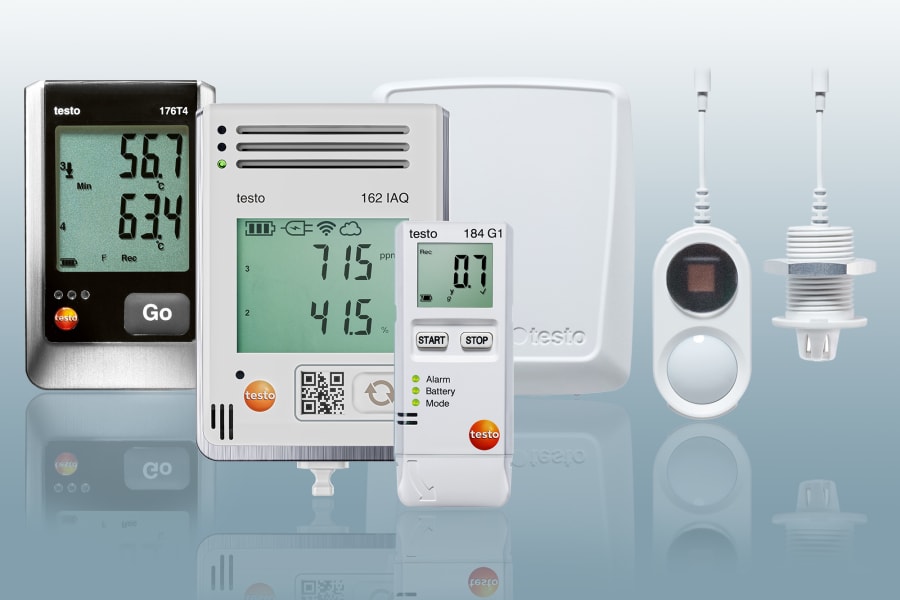 Rejestratory CO₂, temperatury, wilgotności, UV i wstrząsów