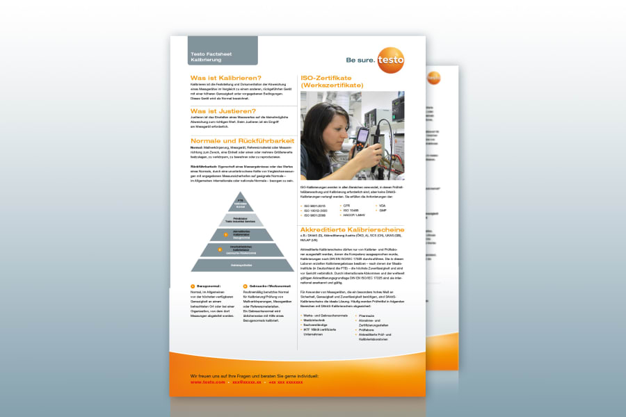 Factsheet Kalibrierung