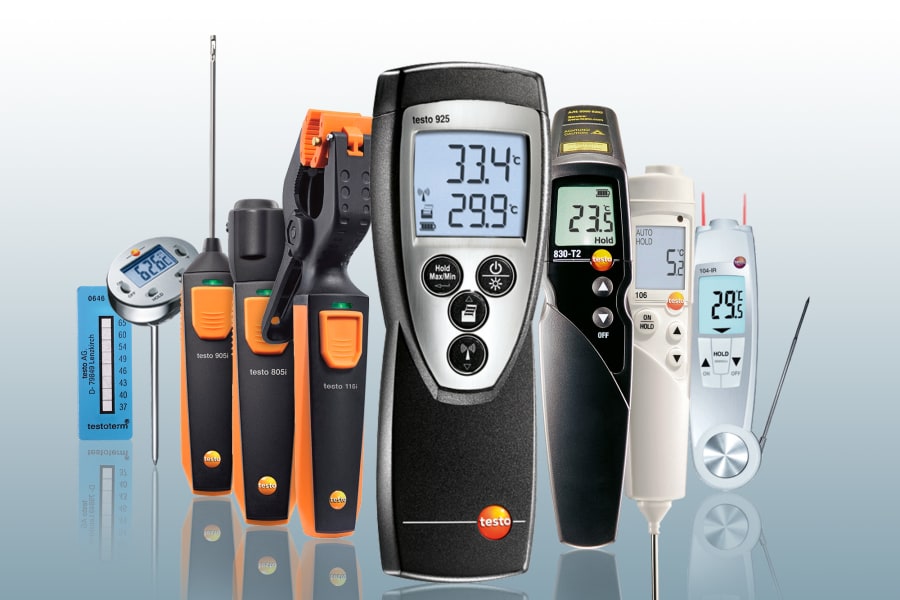 Measuring instruments for temperature measurement from Testo