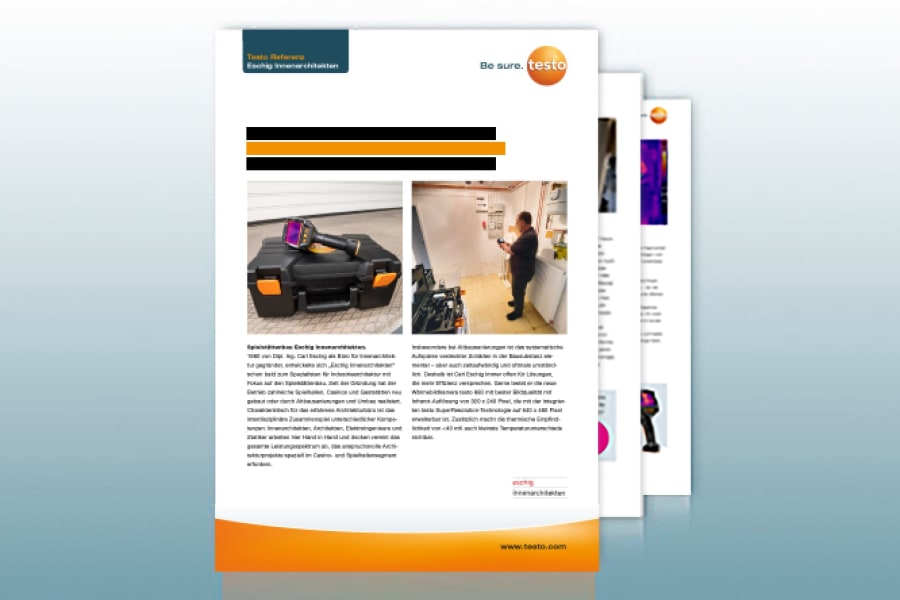 Reference report testo 883: Eschig Innenarchitekten