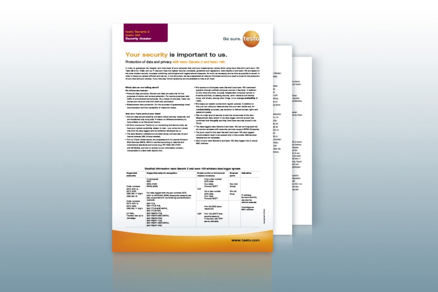 Fascicolo di sicurezza testo Saveris 2