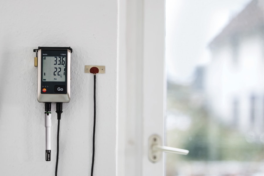 Datenlogger testo 176 h1 im Einsatz