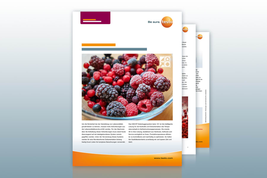 Application example: Freeze-drying