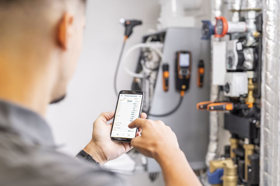 testo Smart Probes für konventionelle Heizungsanlagen