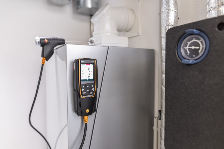 Secure fixed probe for testo 310 (2nd Gen) flue gas analyser