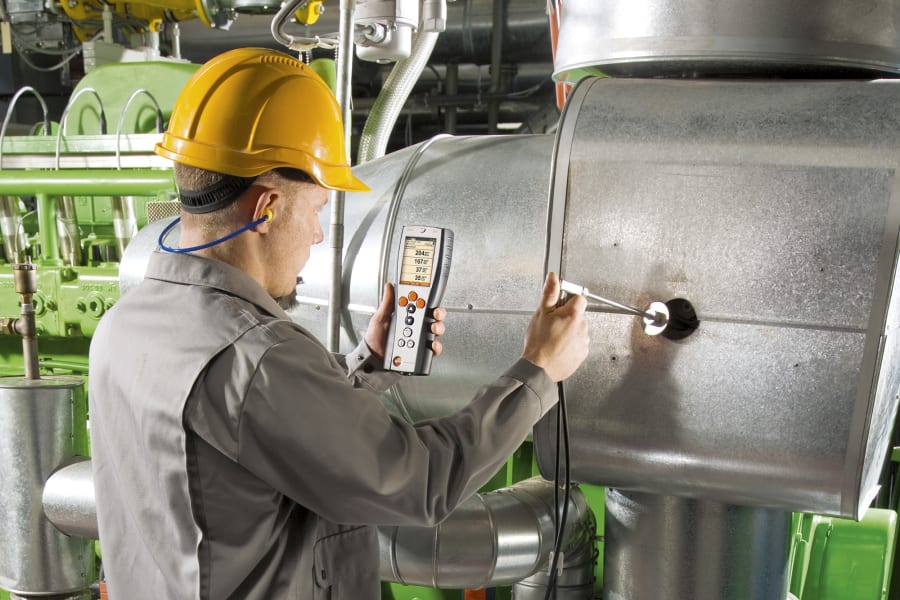 testo 350 in operation