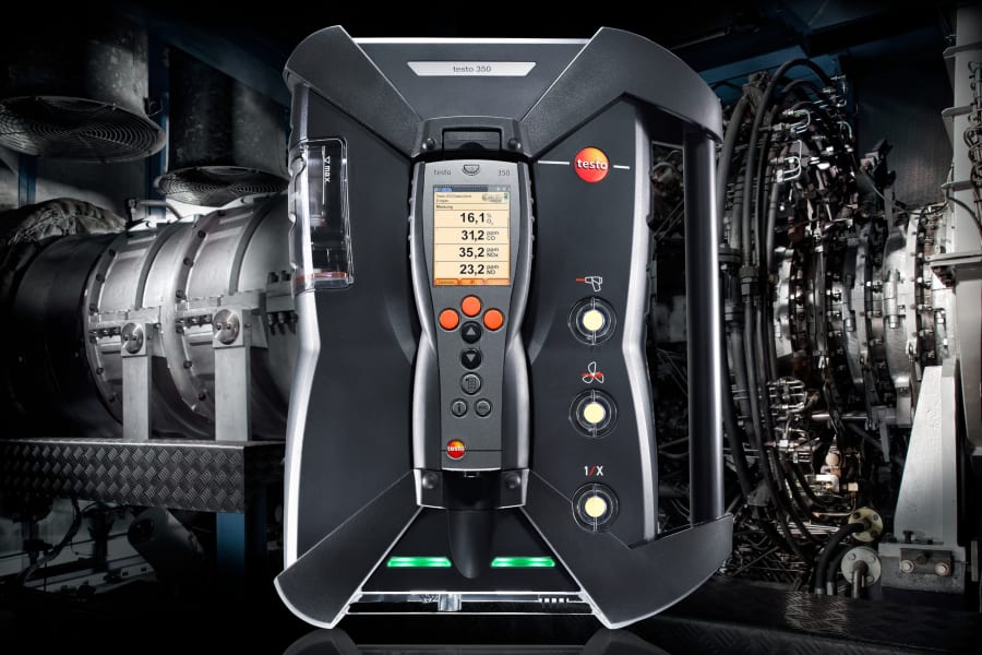 Analisador de gases de escape testo 350: Ideal para turbinas de gás