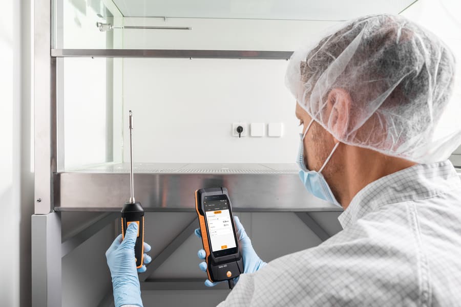 testo 400 in laboratories and cleanrooms