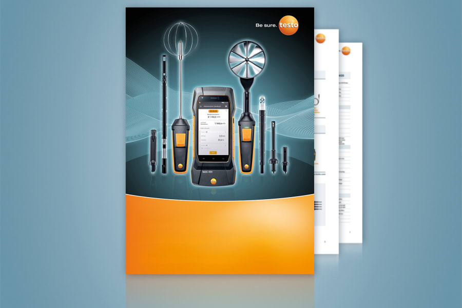 The universal air velocity & IAQ measuring instrument testo 400 brochure