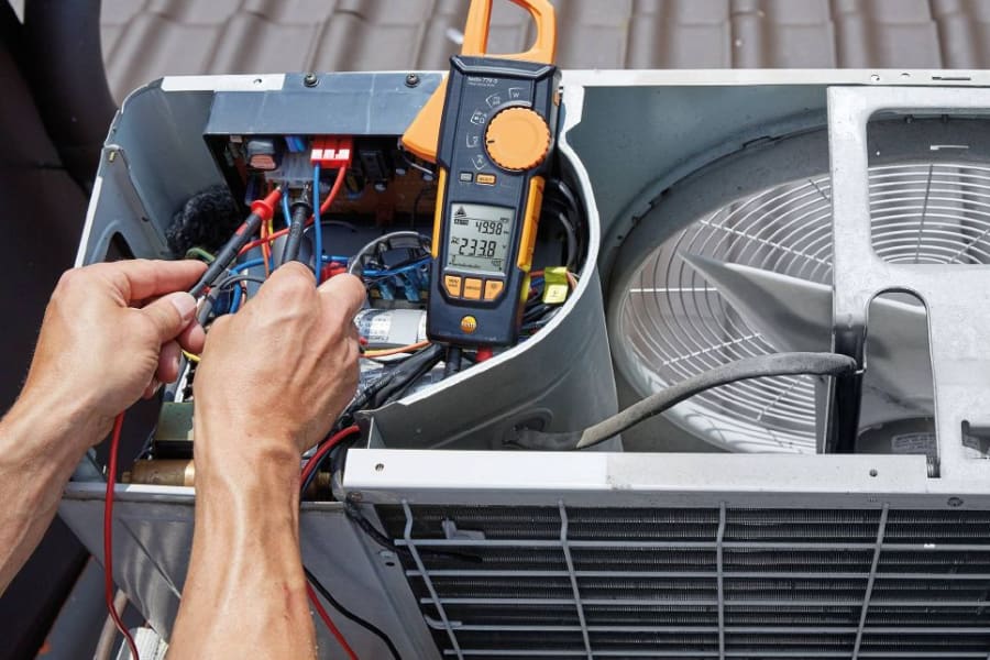 Testing electrical parameters in refrigeration systems
