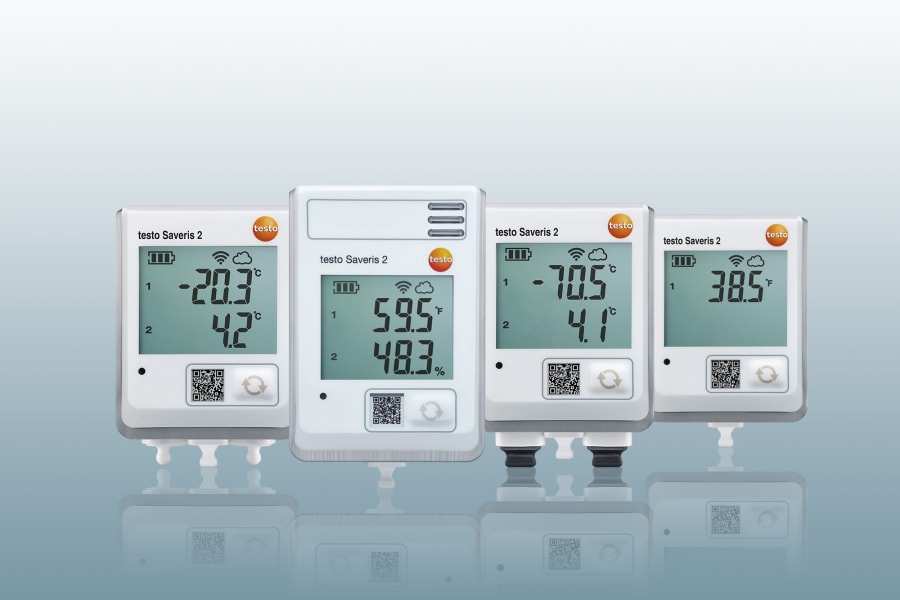 Uso do registrador de dados sem fio testo Saveris 2