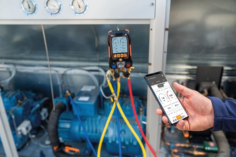 Realizar medições de longo prazo em sistemas de refrigeração