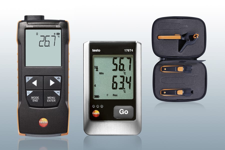 Instrumento de medición de temperatura Testo