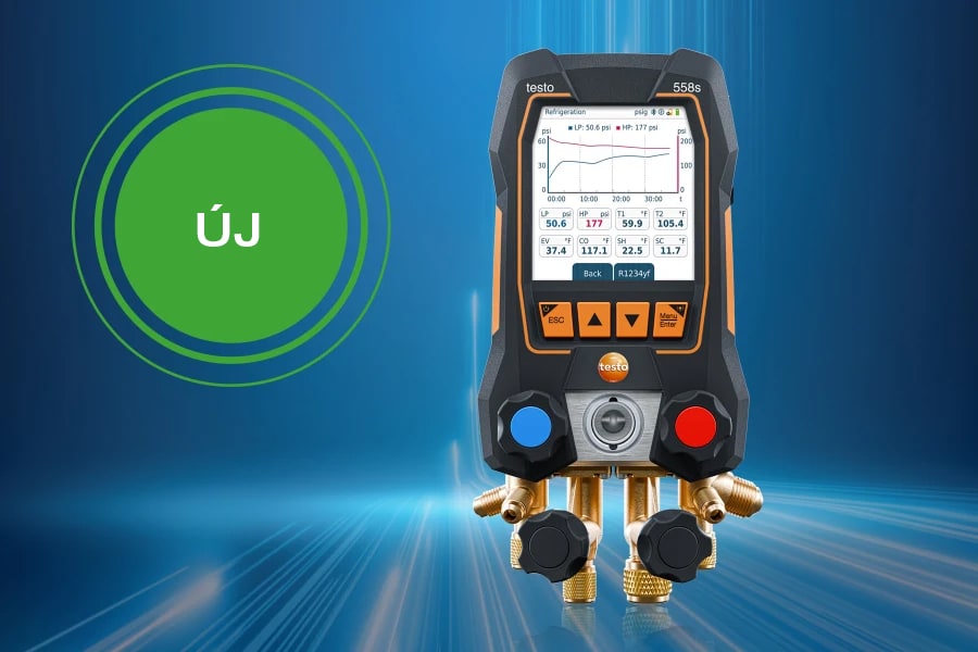 testo 558s digitális szervizcsaptelep