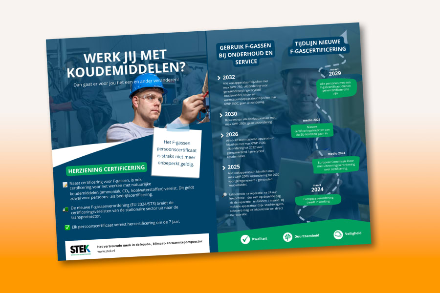 flyer F-gassenverordering Stek.nl