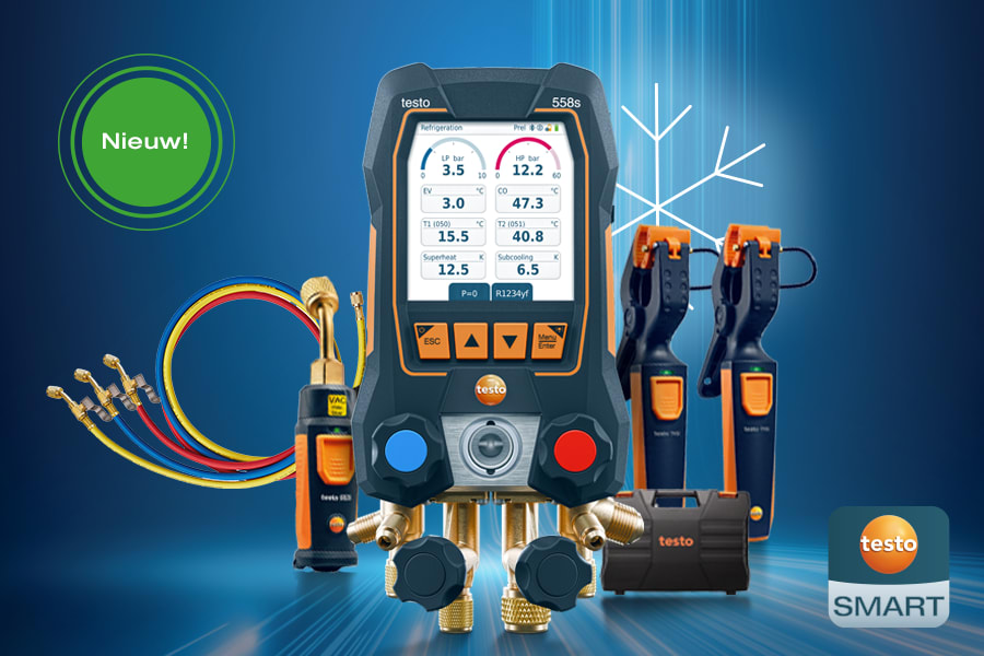 testo 558s Smart vacuüm-set met vulslangen