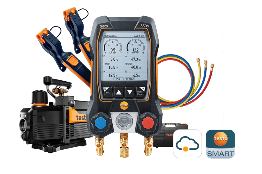 Warmtepomp professional-set testo 558s