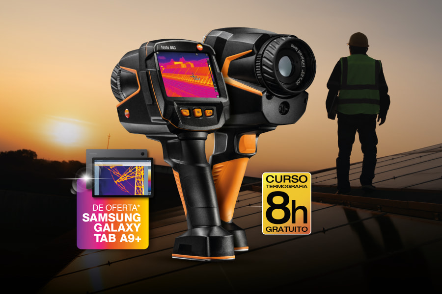 Câmaras termográficas testo 883 para sistemas fotovoltaicos