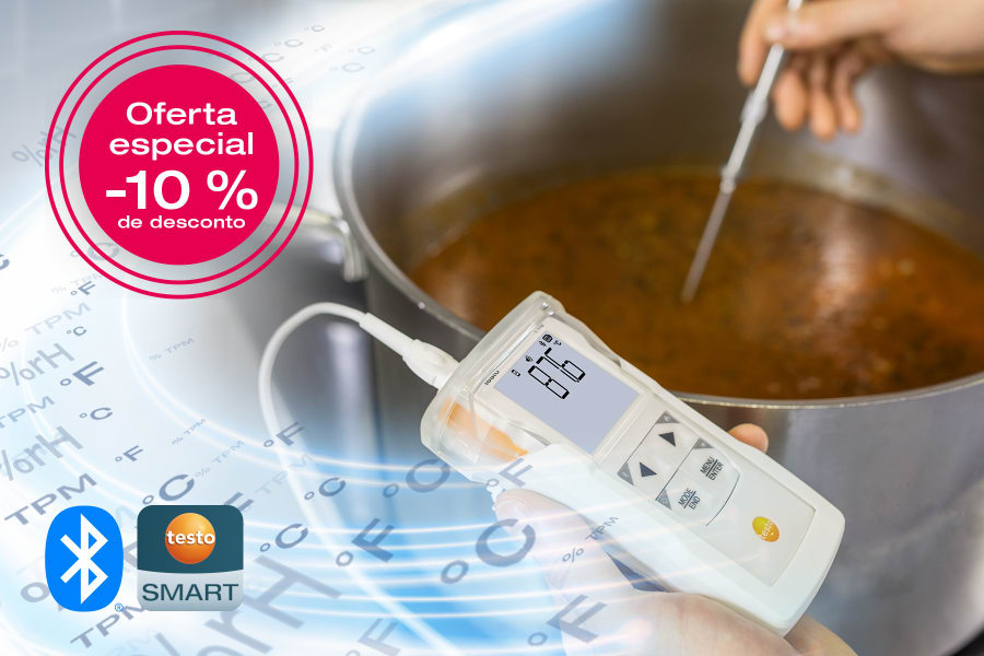 testo 110 Instrumento universal de medição de temperatura para alimentos