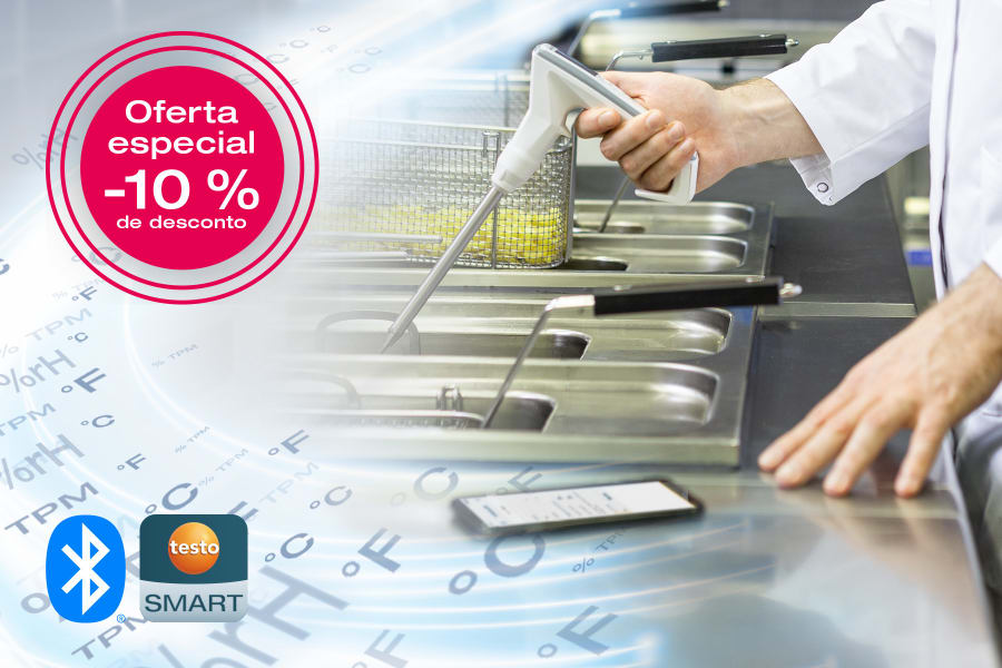 testo 270 BT Testador de óleo de fritura