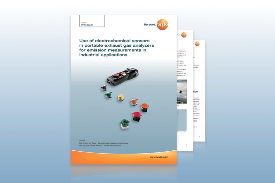 The use of electrochemical sensors in mobile flue gas measuring instruments for emission measurements in industrial applications.