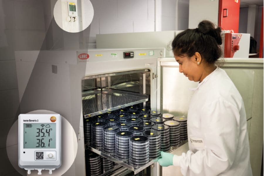 Stansted Incubator with testo Saveris 2