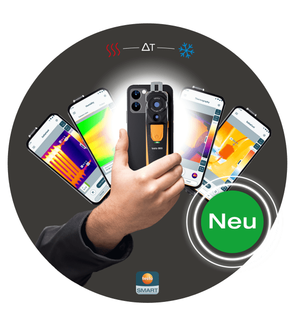 Die neue drahtlose Wärmebildkamera testo 860i