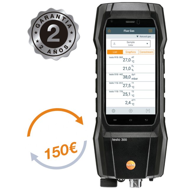 Analizador de combustión testo 300 Longlife NEXT LEVEL