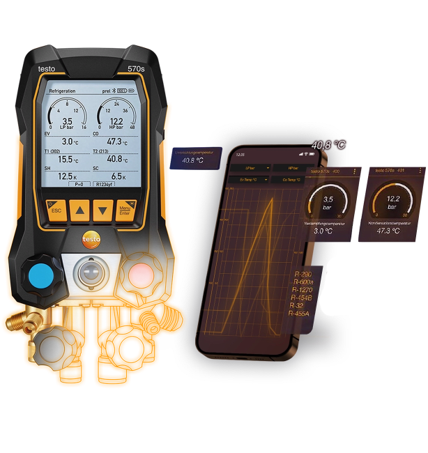 Analizador digital de refrigeración testo 570s