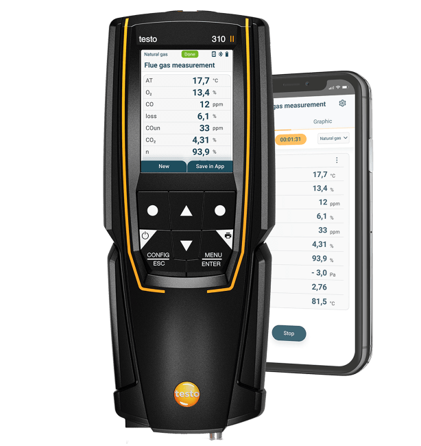 燃焼排ガス分析計 testo 310 II