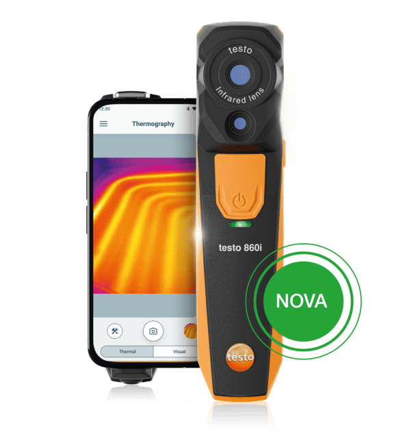 A nova câmara termográfica para smartphone testo 860i