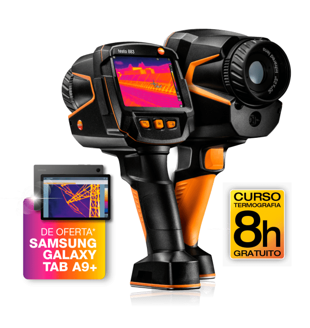 Câmara termográfica com tablet de oferta