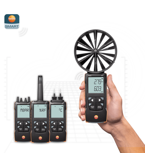 Instrumente de măsurare HVAC compacte de la Testo