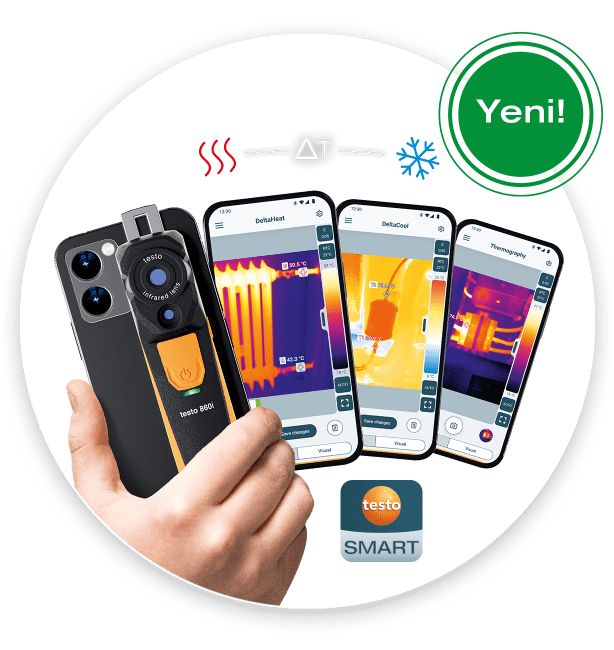 Yeni testo 860i kablosuz termal kamera