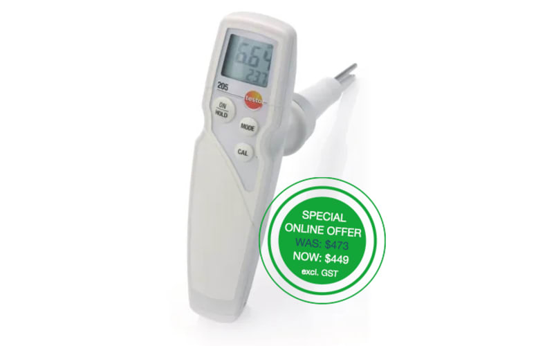testo 205 pH meter for solids - special online offer