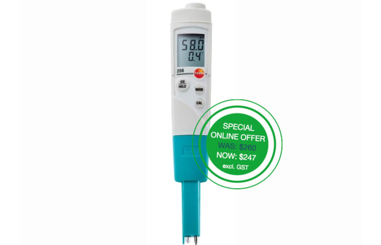 testo 206-pH1 pH meter for liquids - special online offer