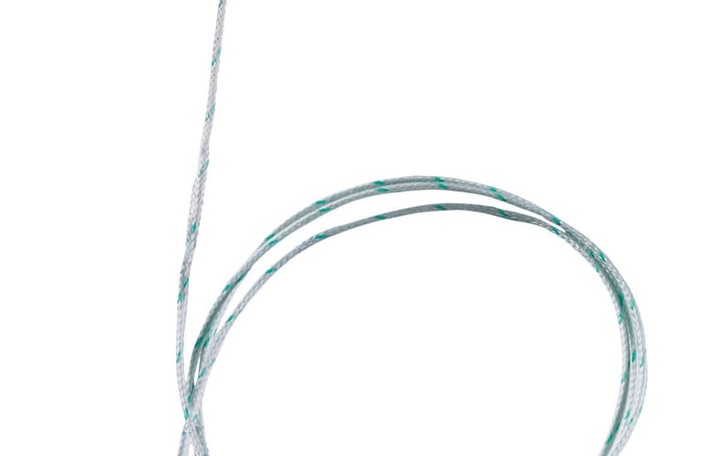 Thermocouple isol&eacute;, soie de verre, flexible, long. 800 mm