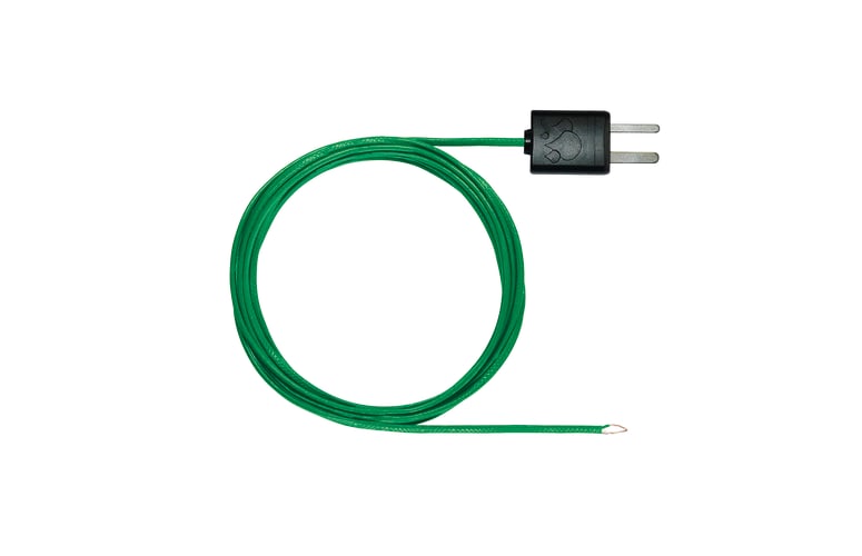 Thermocouple with TC adapter, flexible, 1500 mm long, PTFE