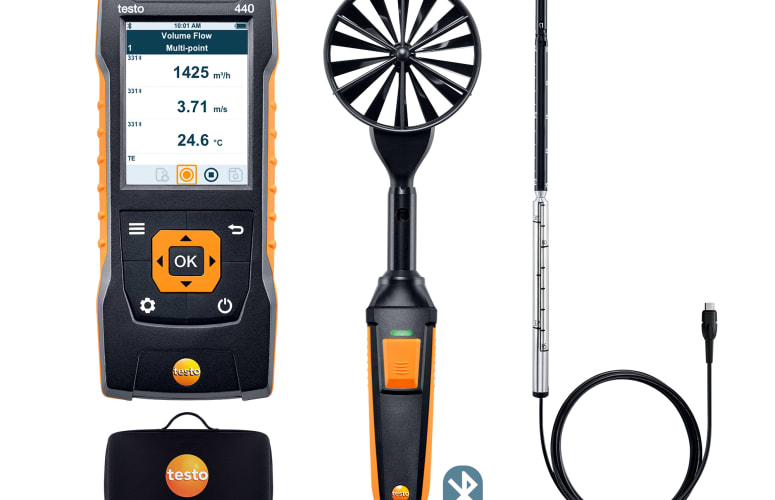 testo 440 Str&ouml;mungs-KombiSet 1 mit Bluetooth&reg;