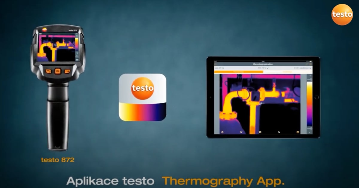 Aplikace testoThermography: Chytrá propojená termografie