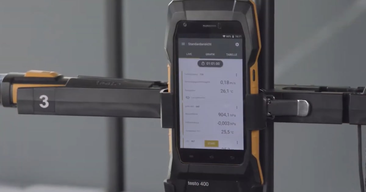 Comfort measurement (PMV/PPD) with the testo 400