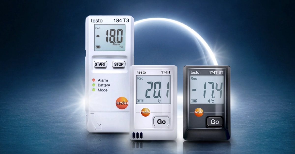 Data loggers testo 174 and testo 184